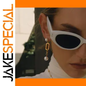 Stainless Steel Pearl Drop Earrings