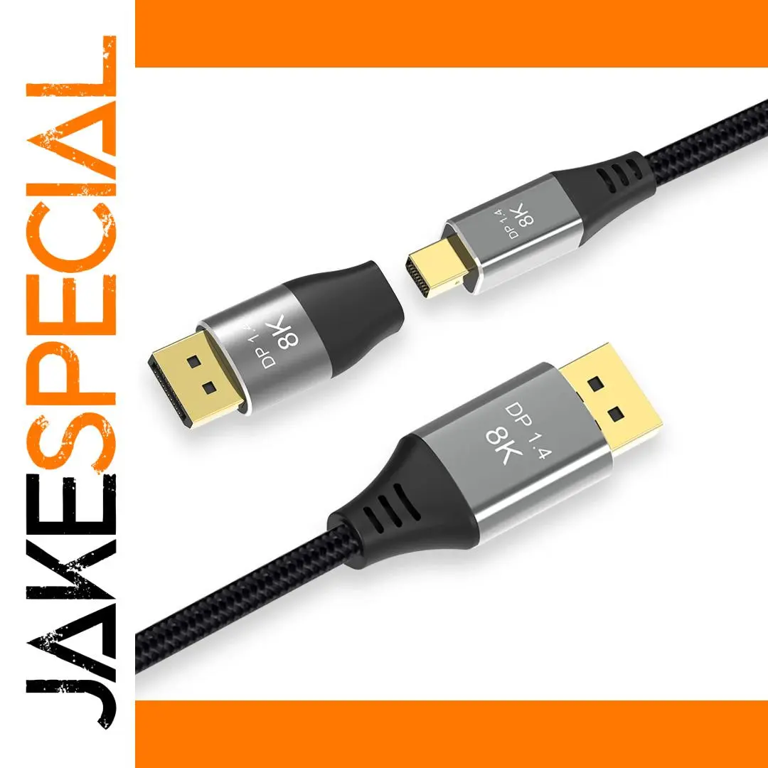 Mini DisplayPort to DisplayPort Cable 8K 60Hz 4K 144Hz 1 Mini DisplayPort to DisplayPort Cable 8K 60Hz 4K 144Hz