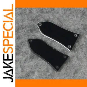 Black LP Guitar Truss Rod Cover Set