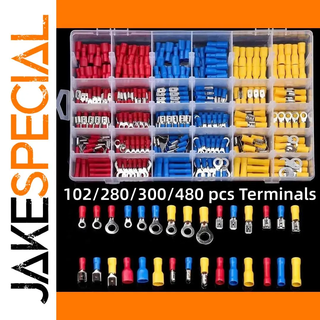 Insulated Electrical Connector Kit QS183 with 102-480 Pieces 1 Insulated Electrical Connector Kit QS183 with 102-480 Pieces