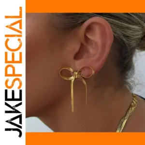 Elegant Gold Stainless Steel Earrings JDEW2312023