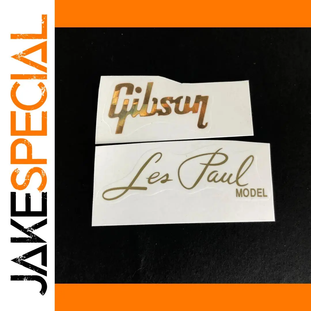 Gold Guitar Logo Water Slide Decal for Guitar 1 Gold Guitar Logo Water Slide Decal for Guitar