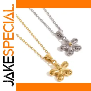 Elegant Stainless Steel Flower Necklace for Women