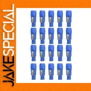 Blue PowerCon Connectors Set for Stage Lighting