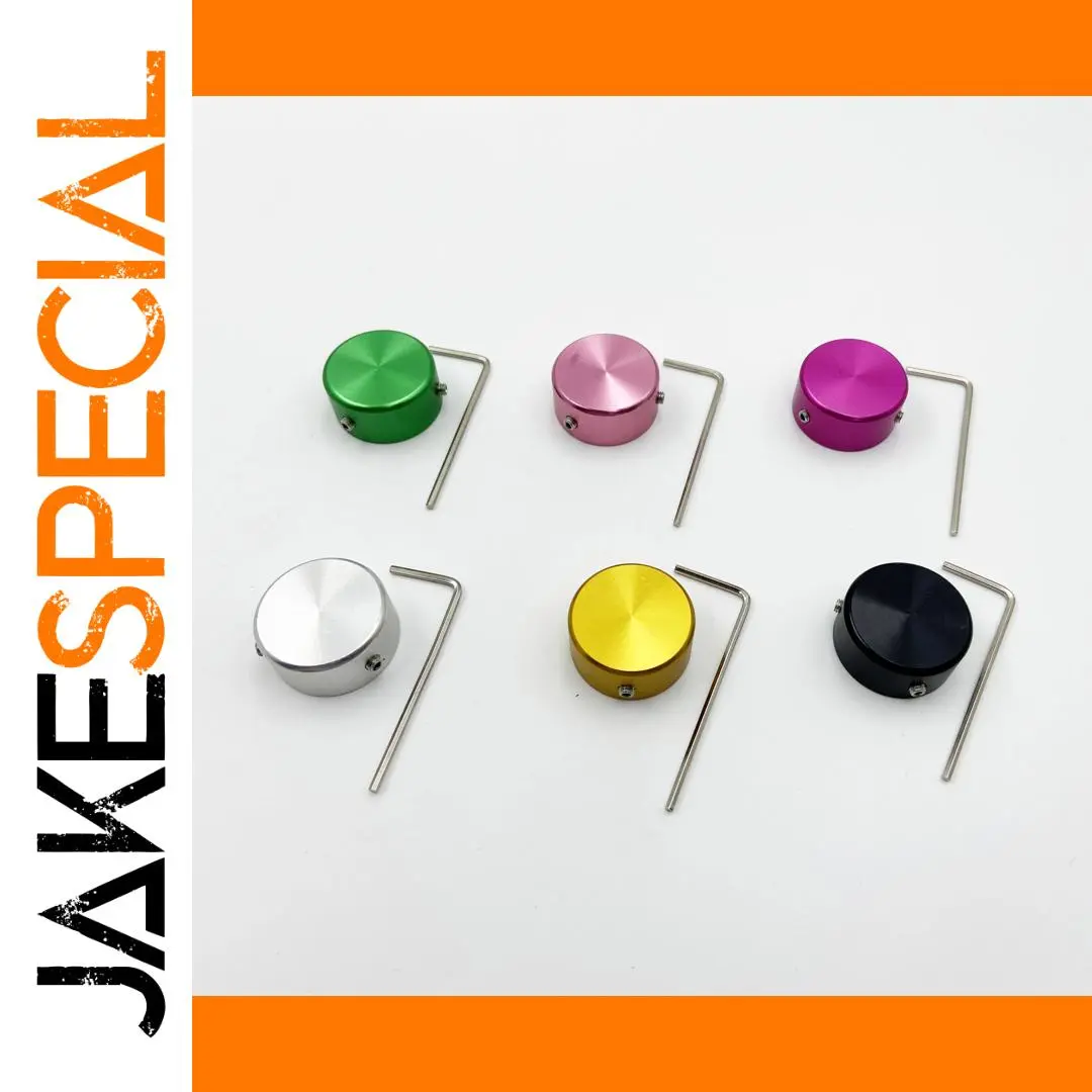 Vibrant Aluminum Effect Pedal Caps Set 1 Vibrant Aluminum Effect Pedal Caps Set