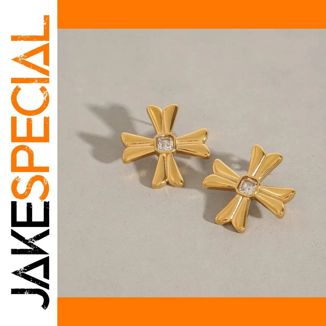 Stainless Steel Cross Earrings for Women 1 Stainless Steel Cross Earrings for Women