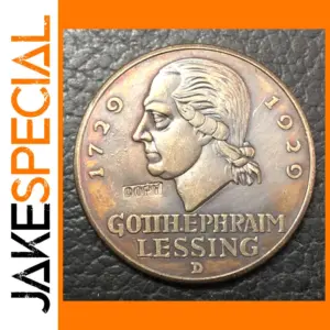 1929 Germany 3 Reichsmark Lessing Coin Replica