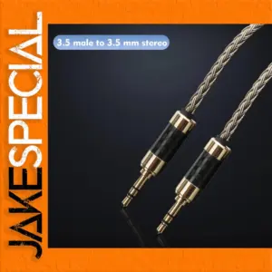 Premium Silver-Plated Audio Cable 3.5mm