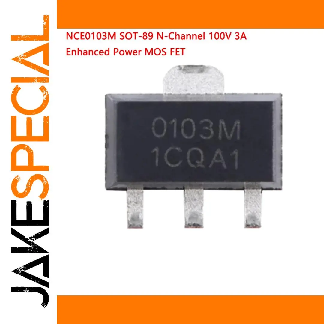 N-Channel Power MOSFET 100V 3A SOT-89 1 N-Channel Power MOSFET 100V 3A SOT-89