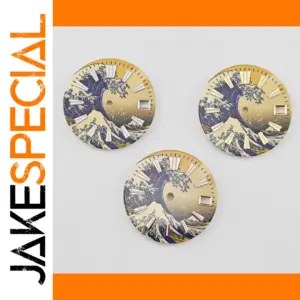 MDNEN 28.5mm Yellow Wave Dial for NH35/NH36 Watches