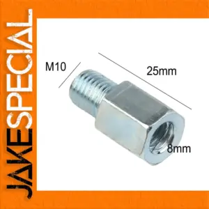 Chrome Mirror Adapter Set for Motorcycles