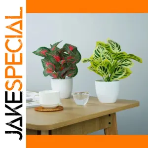 Artificial Bonsai Tree, 1-16 cm, Green & Red