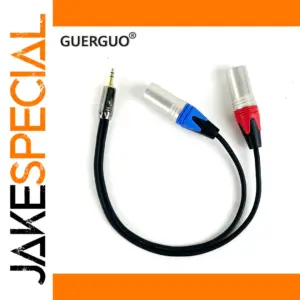 Unbalanced Stereo to Dual XLR Audio Splitter Cable