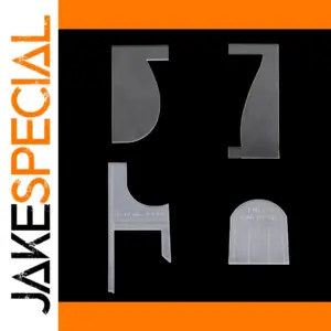 Clear Guitar Back Heel Shaping Templates Set