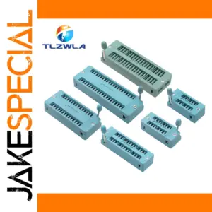 Versatile 2.54mm Pitch ZIF IC Socket for DIP Testing