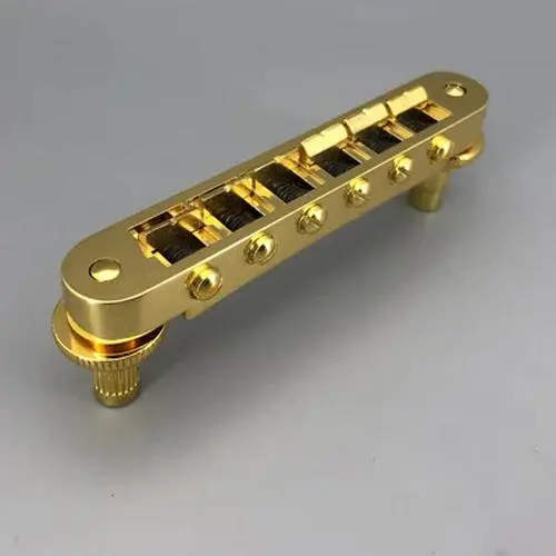 Gold Tune-O-Matic Guitar Bridge for Les Paul 8 Gold Tune-O-Matic Guitar Bridge for Les Paul - Image 8