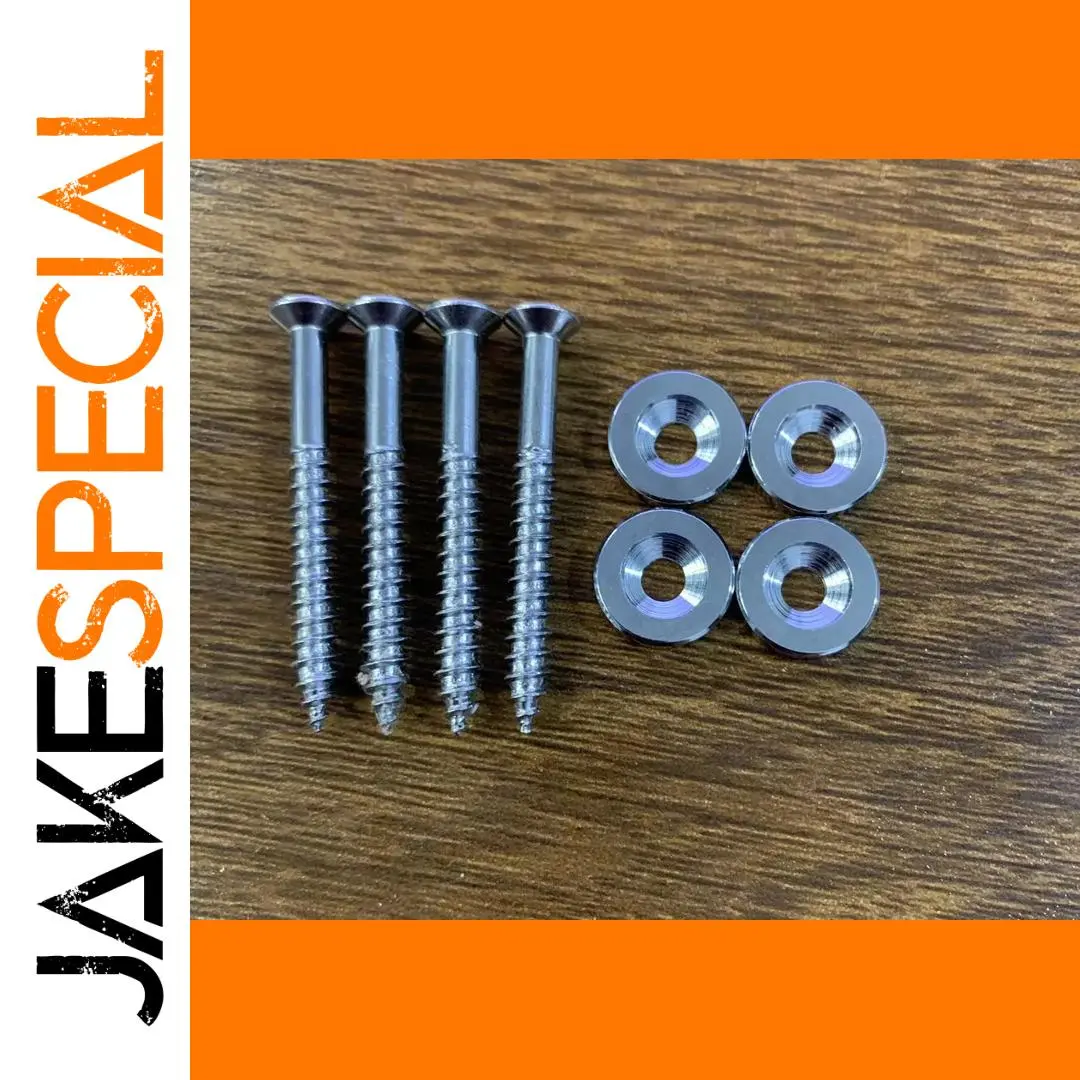 Chrome Brass Neck Bushings Set for Electric Guitar and Bass 1 Chrome Brass Neck Bushings Set for Electric Guitar and Bass