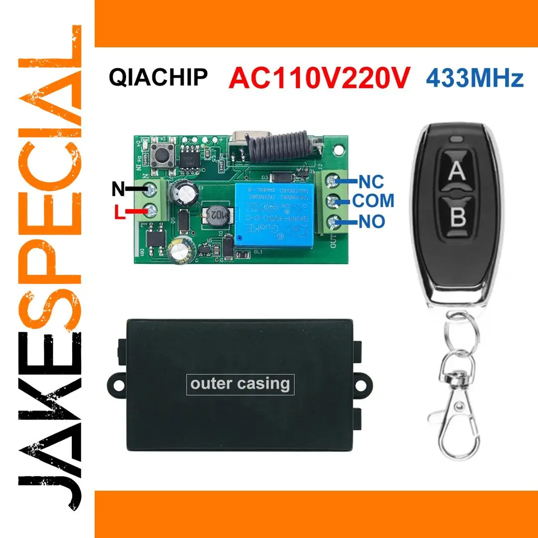 433MHz Wireless Dry Contact Switch Remote Kit 1 433MHz Wireless Dry Contact Switch Remote Kit