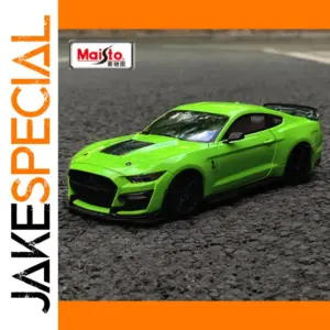 Vibrant Green Ford Mustang Shelby GT500 Diecast Model