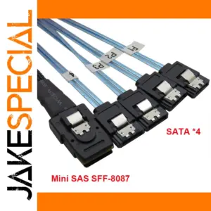 Mini SAS SFF-8087 to 4 SATA Data Cable