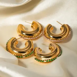 Geometric Stainless Steel Gold Earrings for Women 11 A03ee9cedf33b4813ab8f4e3b99f12328P