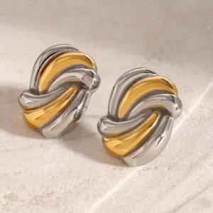 Stainless Steel Gold Square Earrings 9 A041cc26b484d4c7a941e9c7fb71e6712c