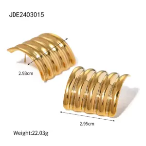 Gold-Tone Stainless Steel Earrings JDE2403015 13 A0558a8ac7d9e476fac0d2f6b0dbf0a12j 5