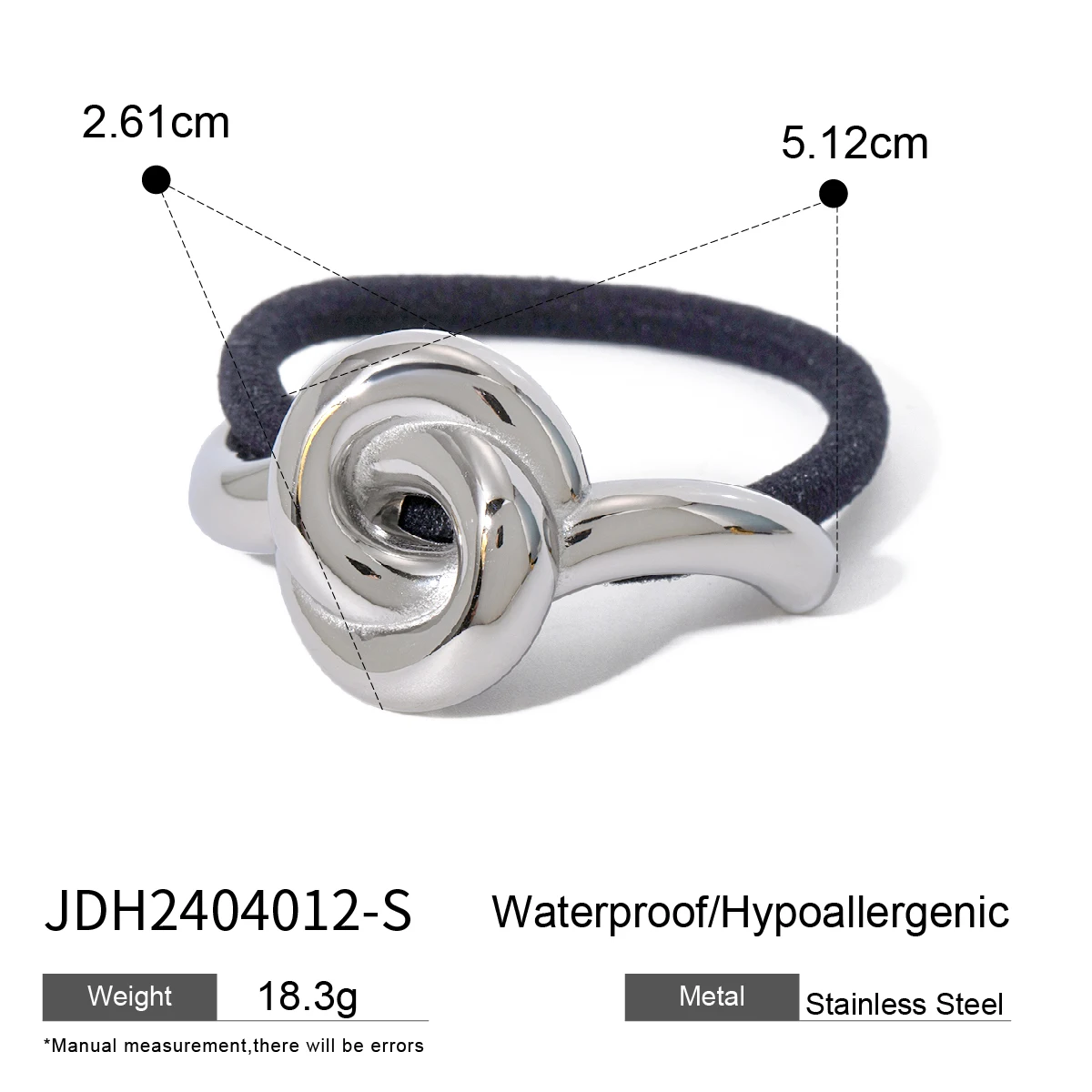 Gold Stainless Steel Double-Layer Hairband 8 Gold Stainless Steel Double-Layer Hairband - Image 8