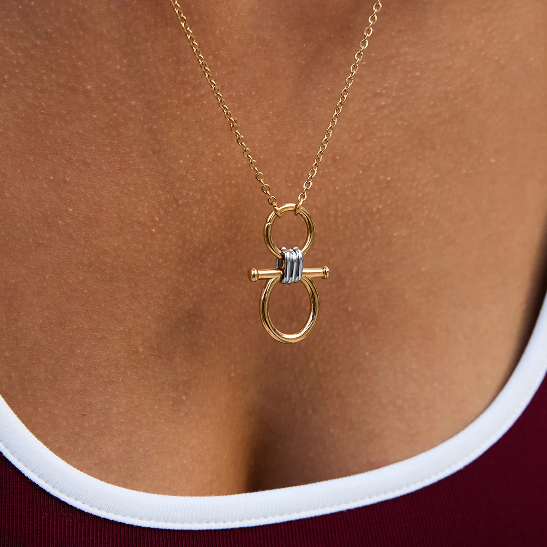 Stainless Steel Skeleton Pendant Necklace 5 Stainless Steel Skeleton Pendant Necklace - Image 5