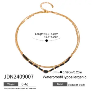 Stainless Steel Layered Necklace JDN2409005 12 A1237a6febd174fbc82781f8aefa2da65u