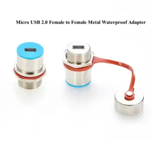 Rugged Waterproof Micro USB Panel Mount Adapter