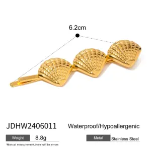 Gold Stainless Steel Nautical Hairclip 15 A1e6e9bc55cc841bfb0a857d5d139fdd5z