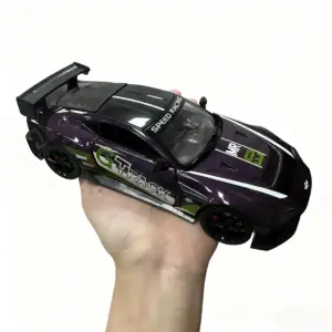 Purple Alloy Die-Cast Sports Car Model 1:22 Scale