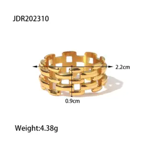Bold Gold Stainless Steel Ring 11 A1f5f50b52bba46cb9b91ea7dff2f7c25G