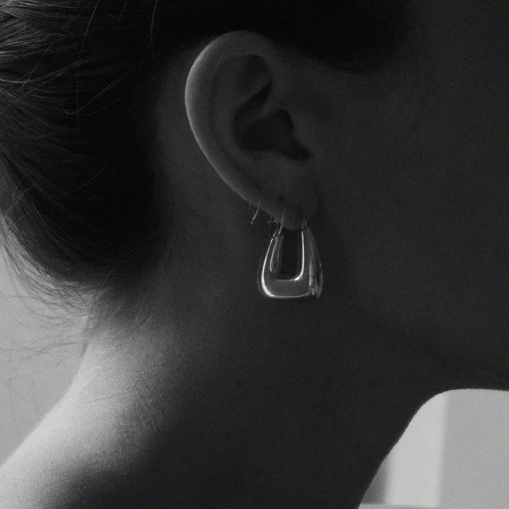 Trendy Stainless Steel U-Shaped Earrings 5 Trendy Stainless Steel U-Shaped Earrings - Image 5