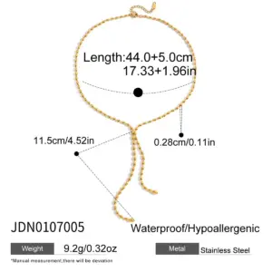 Stainless Steel Gold Y-Shaped Necklace 13 A24c73d6caac94a60931049138b371a6f9