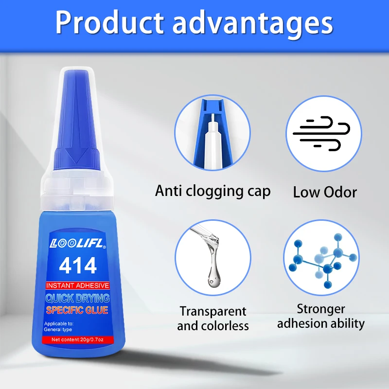 LoOLIFL 414 Super Glue 20-25ml for Repairs 4 LoOLIFL 414 Super Glue 20-25ml for Repairs - Image 4