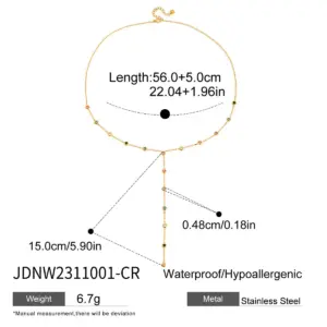 Vibrant Stainless Steel Y-Shaped Necklace 13 A2add116a0fb54ceabb1ee301b36bfb93v 2