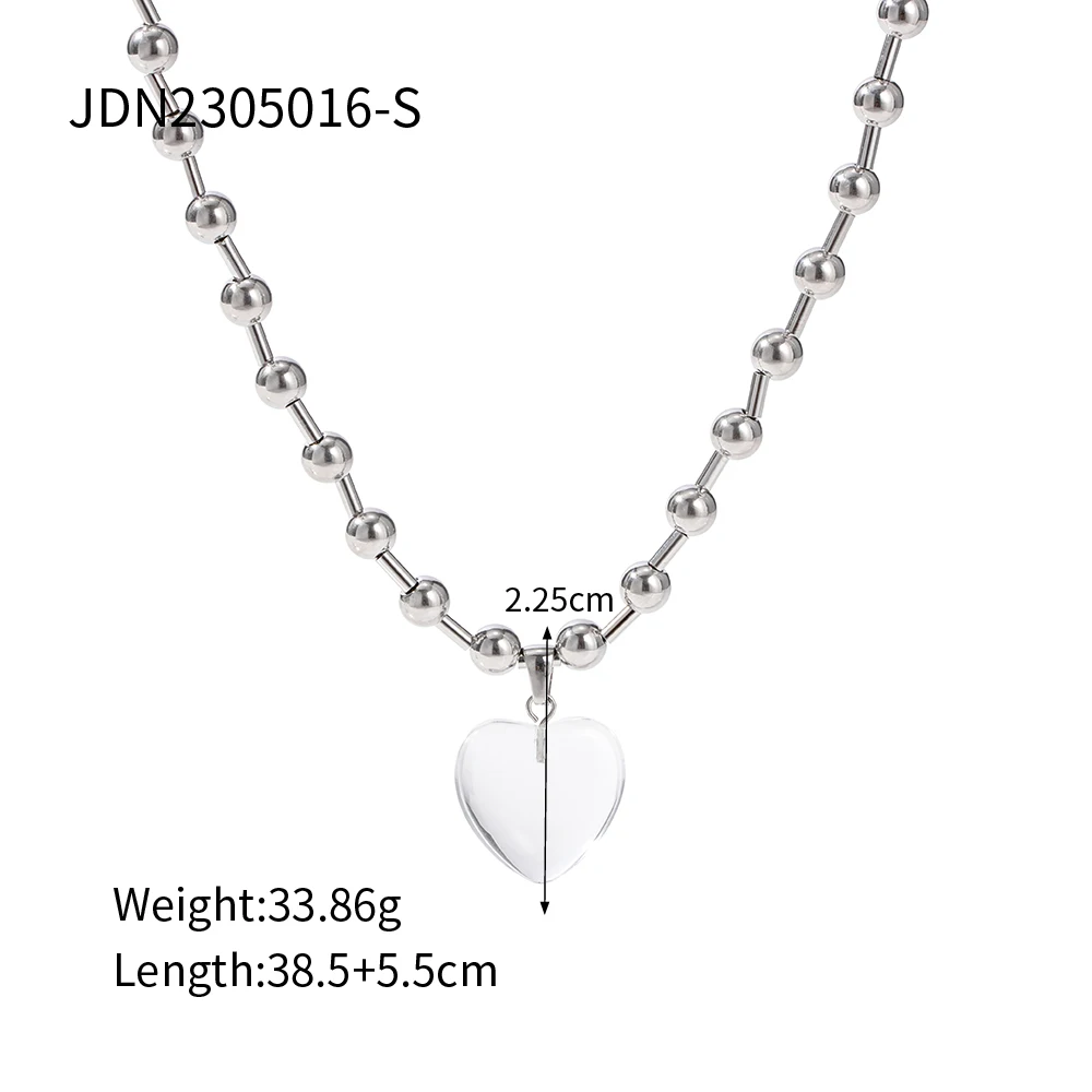 Elegant Stainless Steel Gold Heart Necklace 8 Elegant Stainless Steel Gold Heart Necklace - Image 8