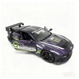 Purple Alloy Die-Cast Sports Car Model 1:22 Scale 8 A31132308f44043bca7b2ae68edf3ea736