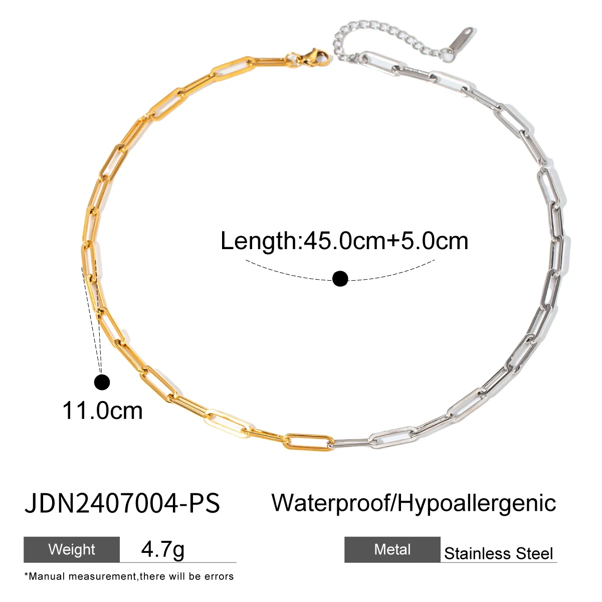 Elegant Stainless Steel Gold Necklace for Women 6 Elegant Stainless Steel Gold Necklace for Women - Image 6