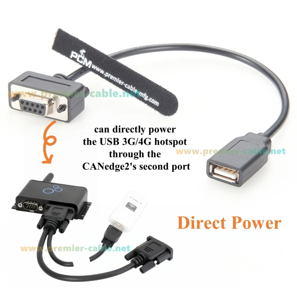 D-Sub 9Pin to USB Power Cable 0.2m 4 D-Sub 9Pin to USB Power Cable 0.2m - Image 4
