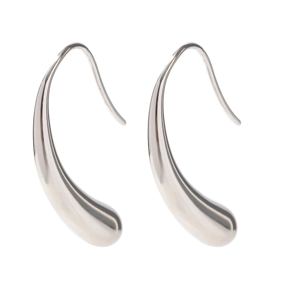 Stainless Steel Gold Hoop Earrings 8 Stainless Steel Gold Hoop Earrings - Image 8