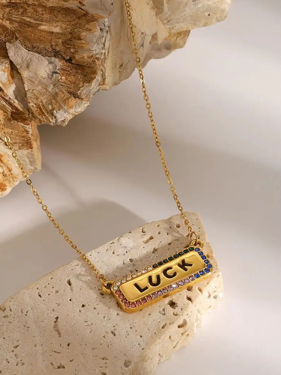 Stainless Steel Geometric Pendant Necklace for Women 3 Stainless Steel Geometric Pendant Necklace for Women - Image 3