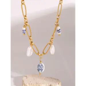 Stainless Steel Gold Necklace 47+5cm for Women 10 A4353dc0c47a14ce4b637e504f700000b5