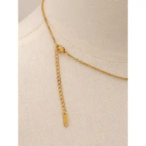 Gold Stainless Steel Mosaic Charm Necklace for Women 9 A44dd6b8a9fb24bd2a6ce4cc1b0e9e241S