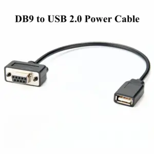 D-Sub 9Pin to USB Power Cable 0.2m