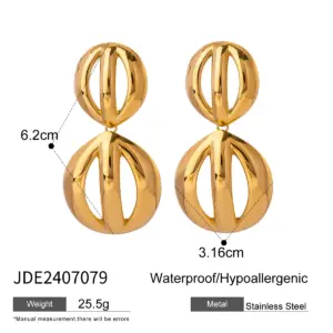 Stainless Steel Gold Hoop Earrings 19mm 13 A4a802ce275e049d082c0661065236816b
