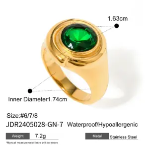 Stainless Steel Gold Tone Geometric Ring 15 A4c108c4e9c2d4ccc93660fd11ffadebc7