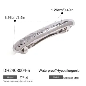 Gold Stainless Steel Hairpin with Water Drop Pattern 13 A51760c3c471c4e3e9ee91726b4699ca5K